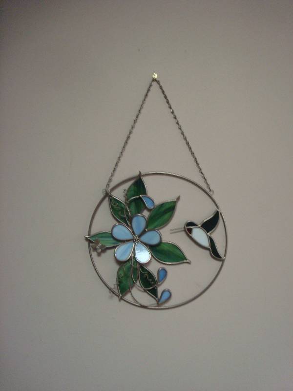 Small Stained Glass Bird Art...
