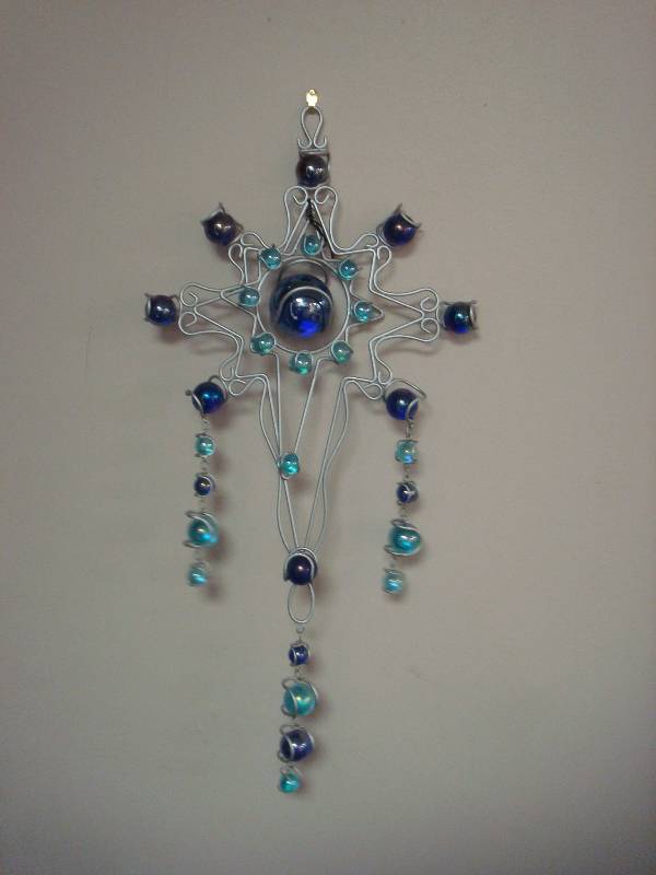 Metal Marble Art, Has Twist Tie On It...