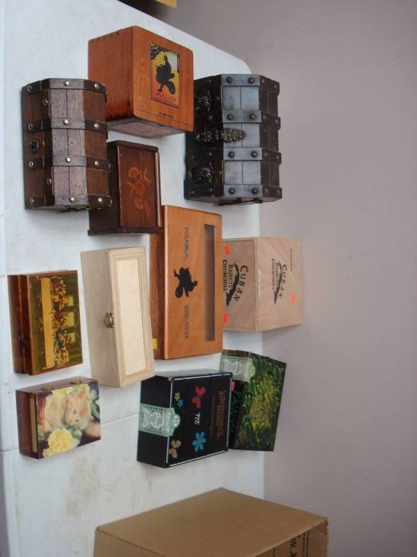 Lot Of Small Wood Boxes...
