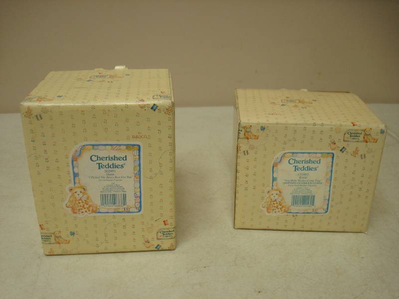 Pair Of Cherished Teddies Figurines...