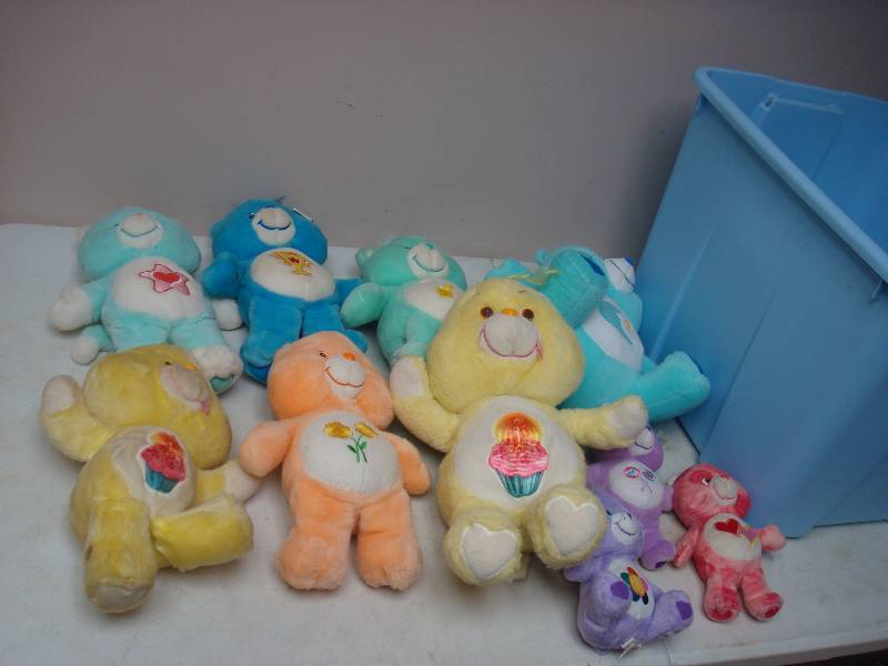 Lot Of Care Bears, One Vintage, Has Spots...