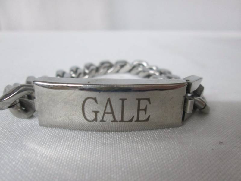 lot 73 image: Stainless Steel Mens ID Bracelet