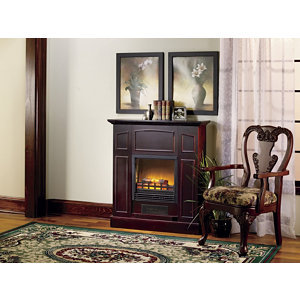 lot 7 image: Franklin Electric Fireplace Heater with Mantel