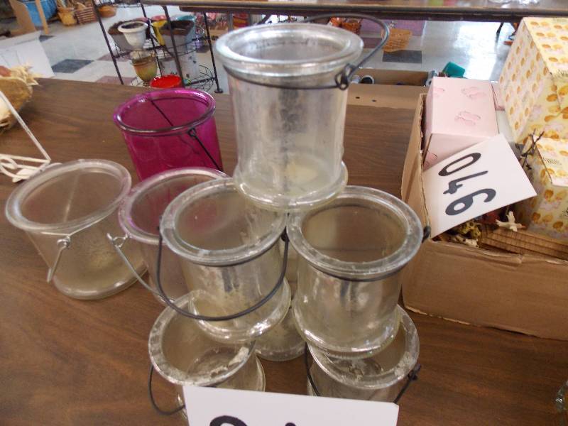 ASSORTED MERCURY GLASS JARS