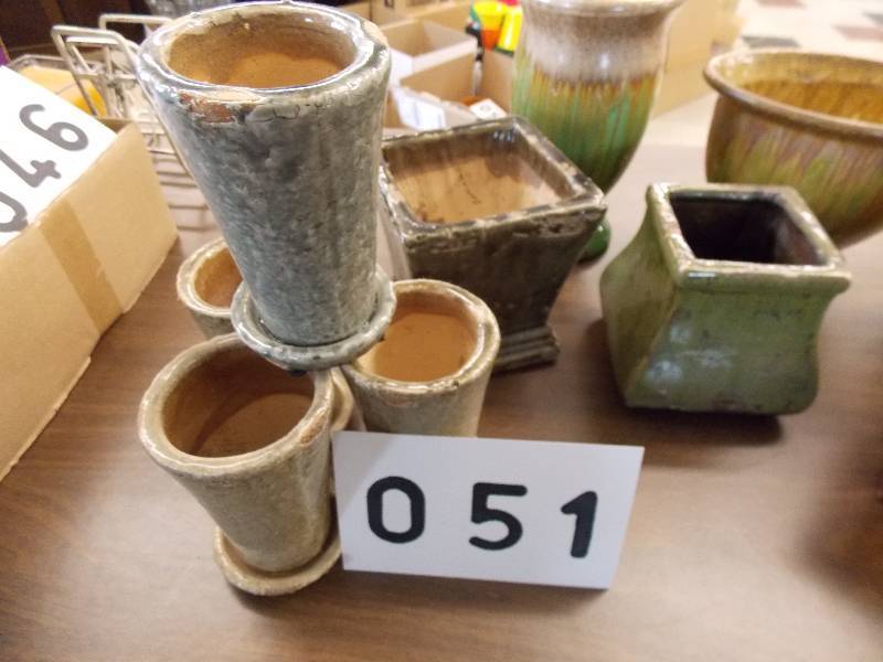 STONEWARE POTS ASSORTED