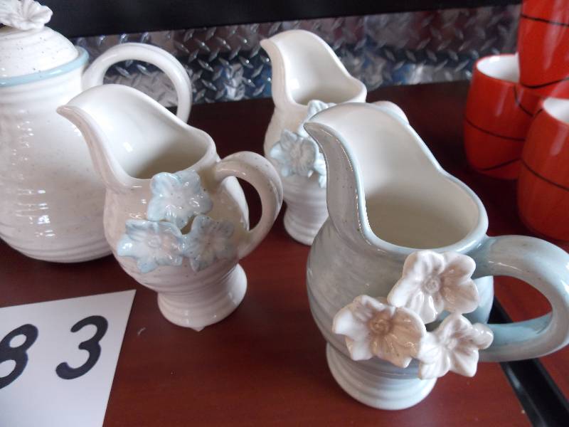 CERAMIC TEAPOTS, PITCHERS AND VASES