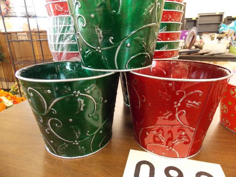 CHRISTMAS TIN POT COVERS AND MALMAR POT COVERS