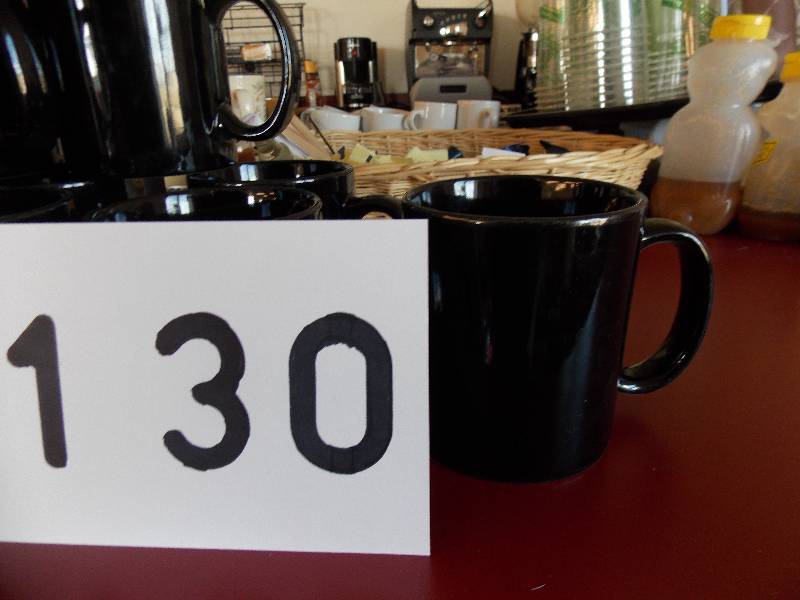 COFFEE  SHOP MUGS  14 - BLACK