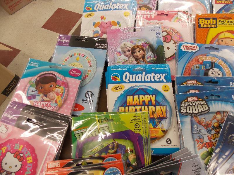 MYLAR BIRTHDAY, CHARACTER, SUPER HERO AND SPORTS BALLOONS