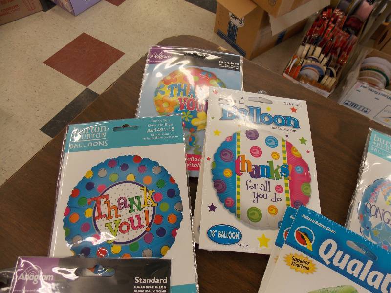 MYLAR BALLOON PACKAGES  GOOD LUCK, CONGRATS, THANK YOU