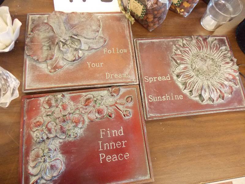 GIFT WARE, VOTIVES AND POT COVERS