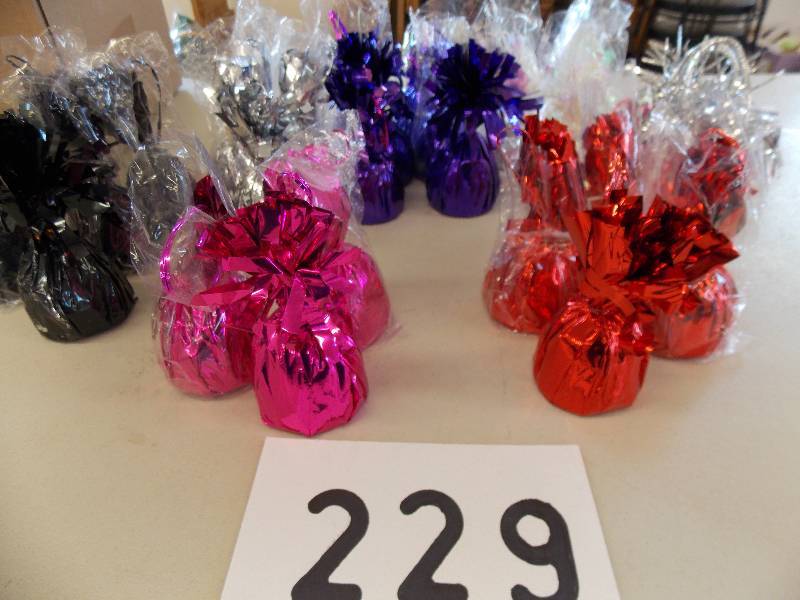 BALLOON WEIGHTS ASSORTED COLORS