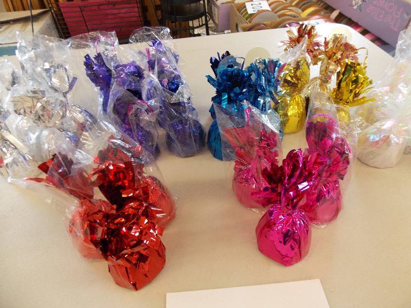 BALLOON WEIGHTS ASSORTED COLORS