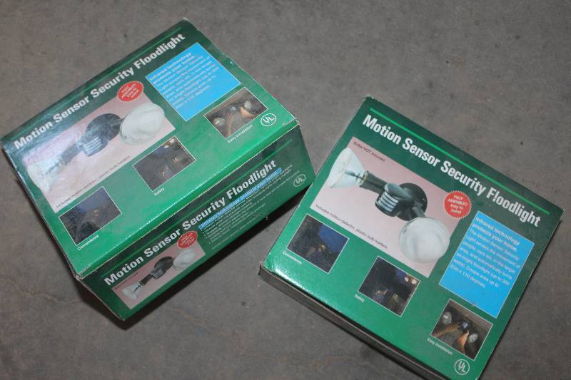 Lot of (2) Motion Sensor Security Floodlight