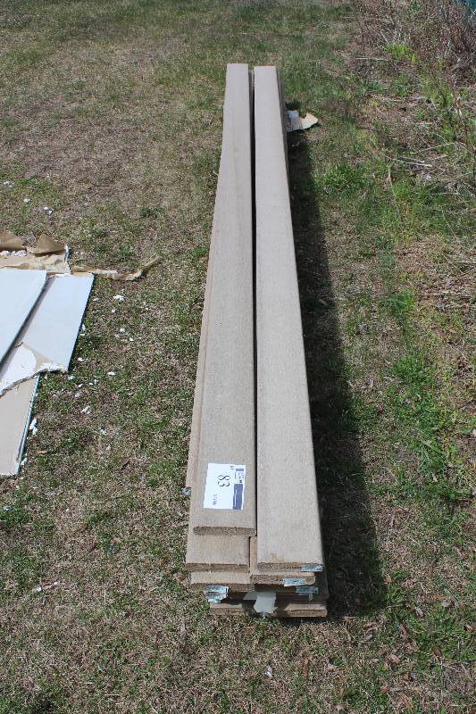Lot of (13) Natural Finish Polymer Lumber