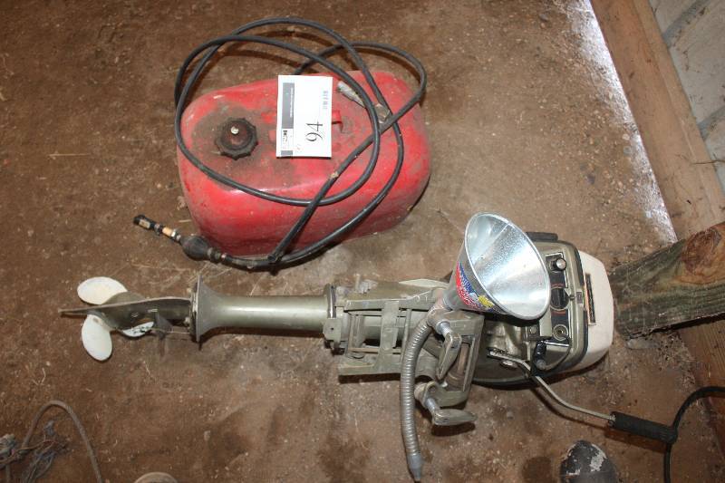 Lot of (2) Boat Parts Including Johnson 50th Anniversary Edition Motor Gas Can