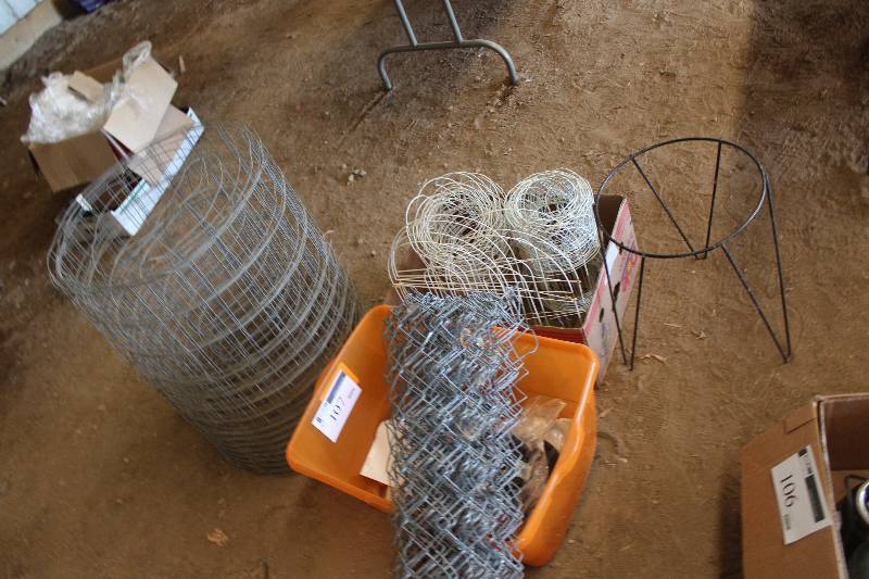 Lot of (5) Wire Fencing