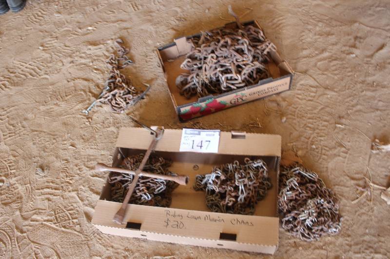 Box Lot of Chains
