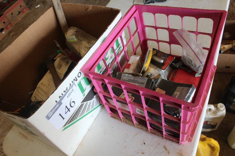 Box Lot of Tools, Hardware