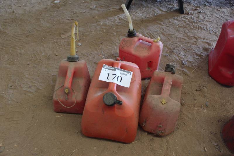 Lot of (4) Gas Cans