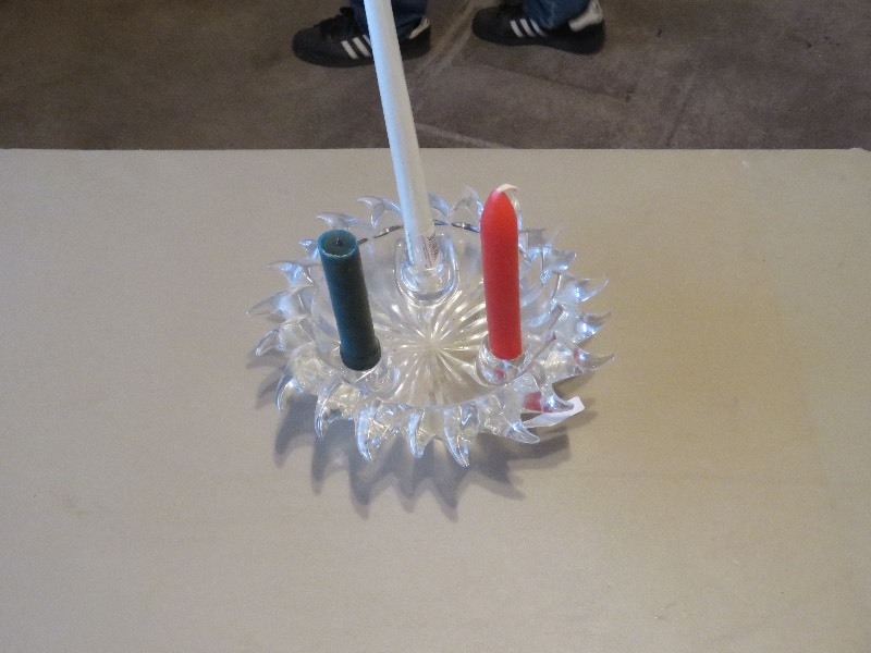 lot 126 image: Glass candle holder