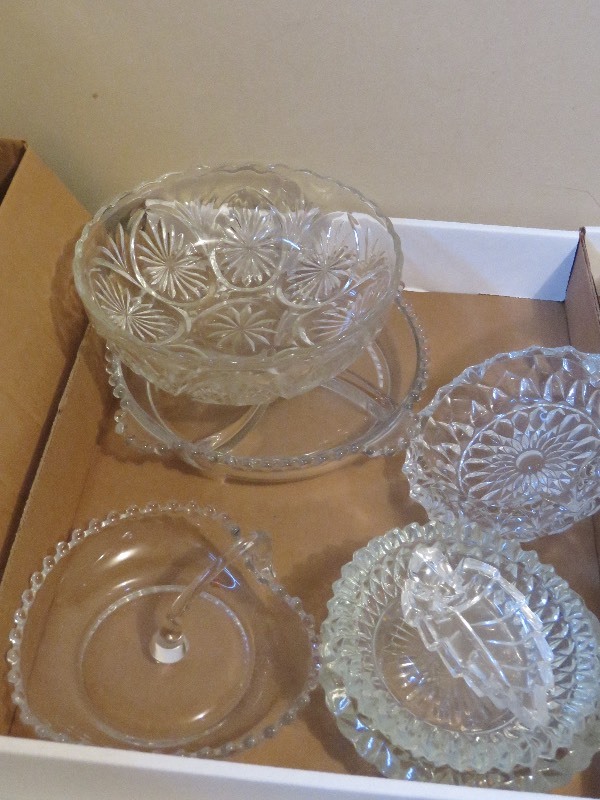 lot 197 image: Clear Cut Glass Lot