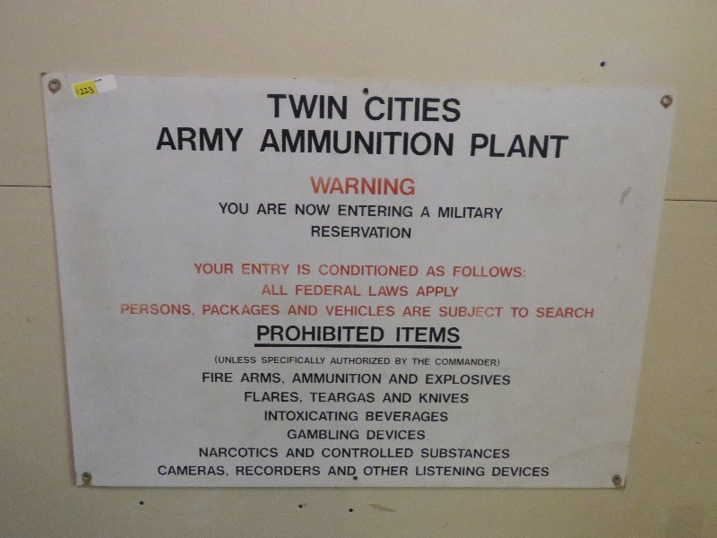 lot 223 image: Metal Sign