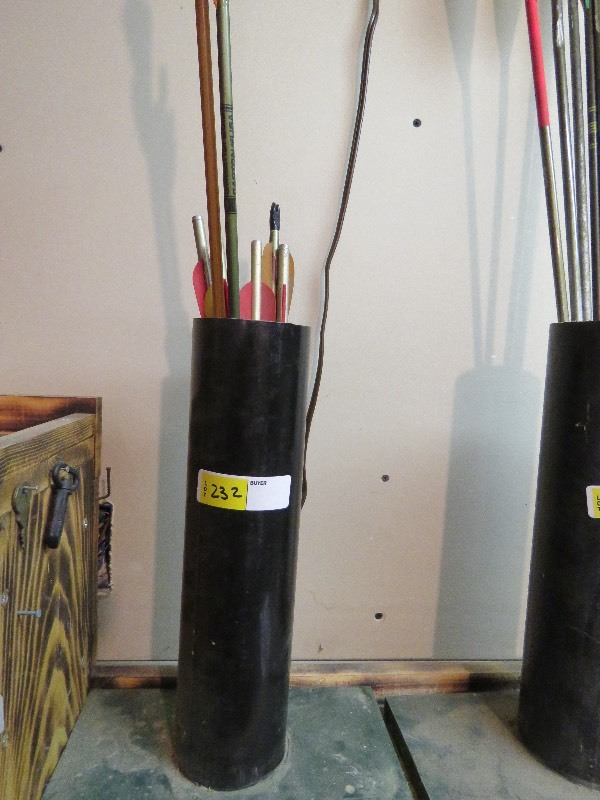 lot 232 image: Tube of arrows
