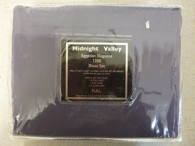 lot 160 image: Midnight Valle 1200 Egyptian Elegance Sheets