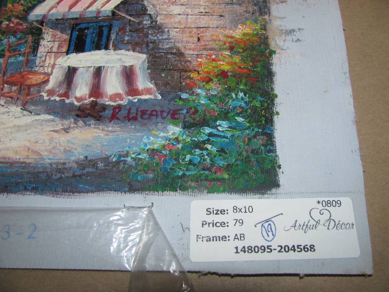 Unframed Artwork