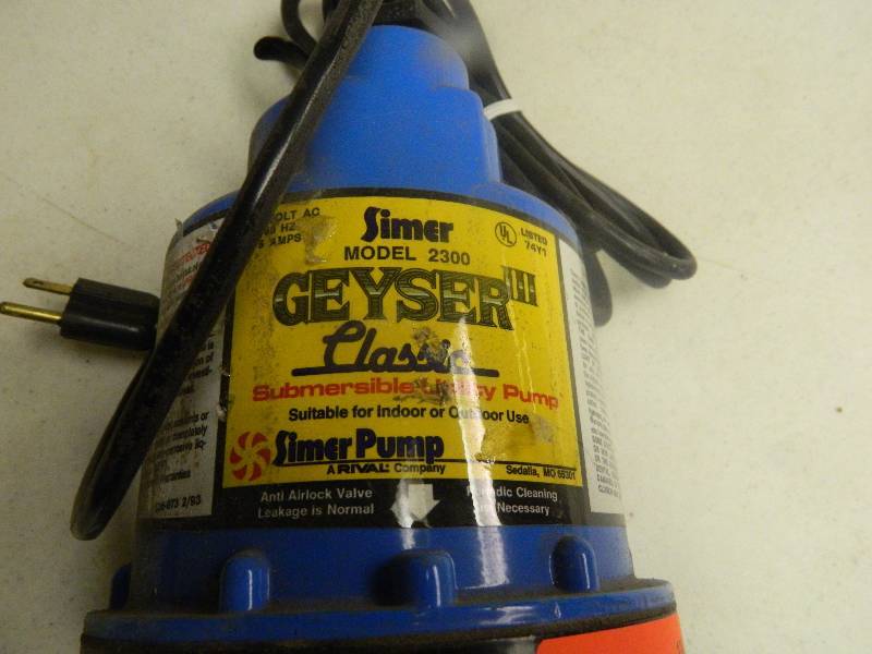 Geyser Simer Pump