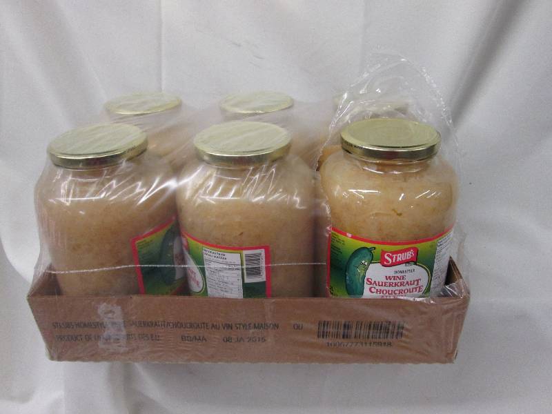 Case of 6- 2 L Strubs Wine Sauerkra...