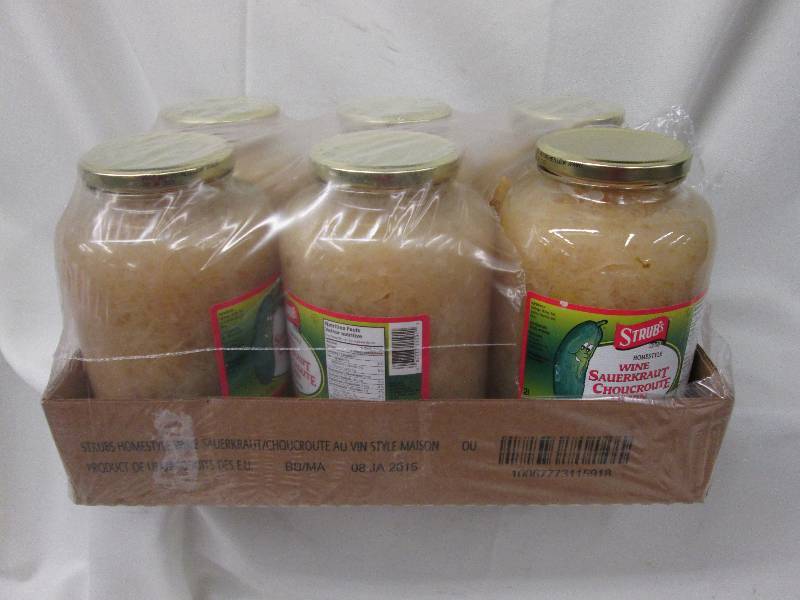 Case of 6- 2 L Strubs Wine Sauerkra...
