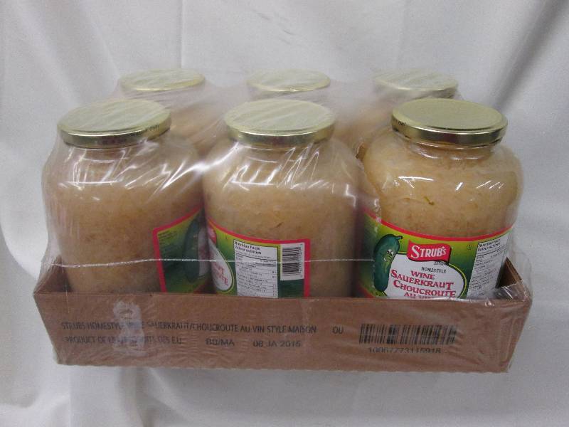 Case of 6- 2 L Strubs Wine Sauerkra...