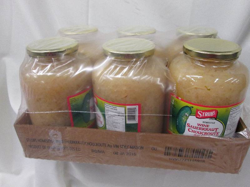 Case of 6- 2 L Strubs Wine Sauerkra...