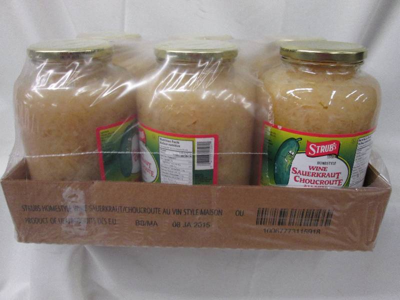 Case of 6- 2 L Strubs Wine Sauerkra...