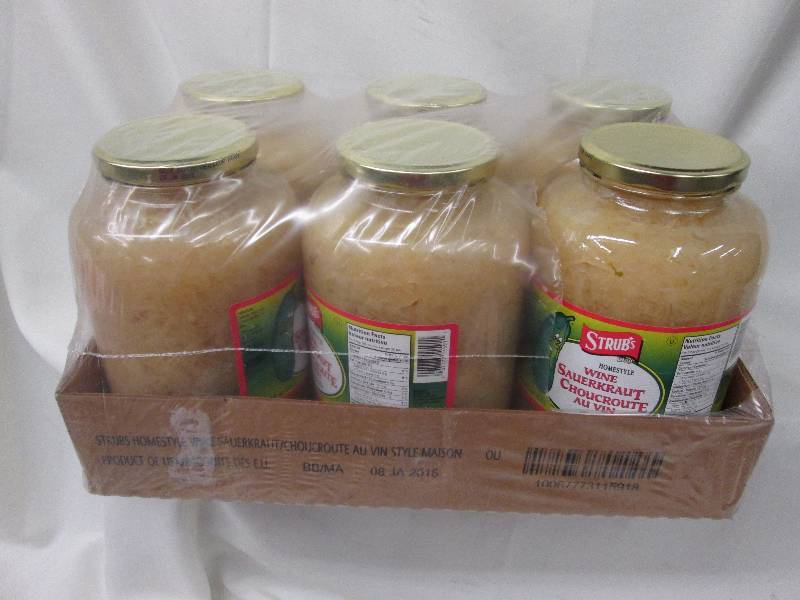 Case of 6- 2 L Strubs Wine Sauerkra...