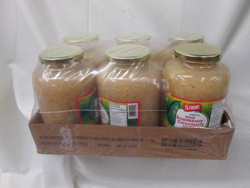 Case of 6- 2 L Strubs Wine Sauerkra...