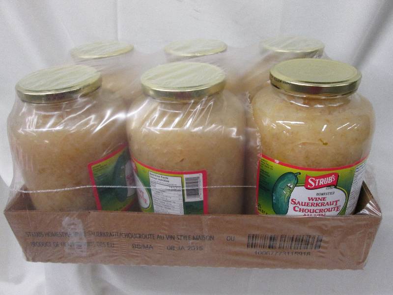 Case of 6- 2 L Strubs Wine Sauerkra...