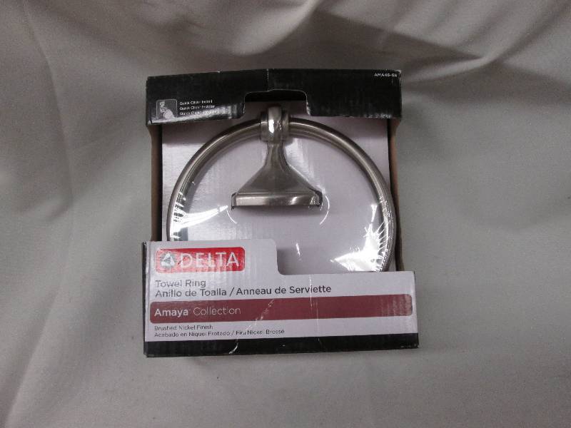 Delta brushed nickel towel ring...