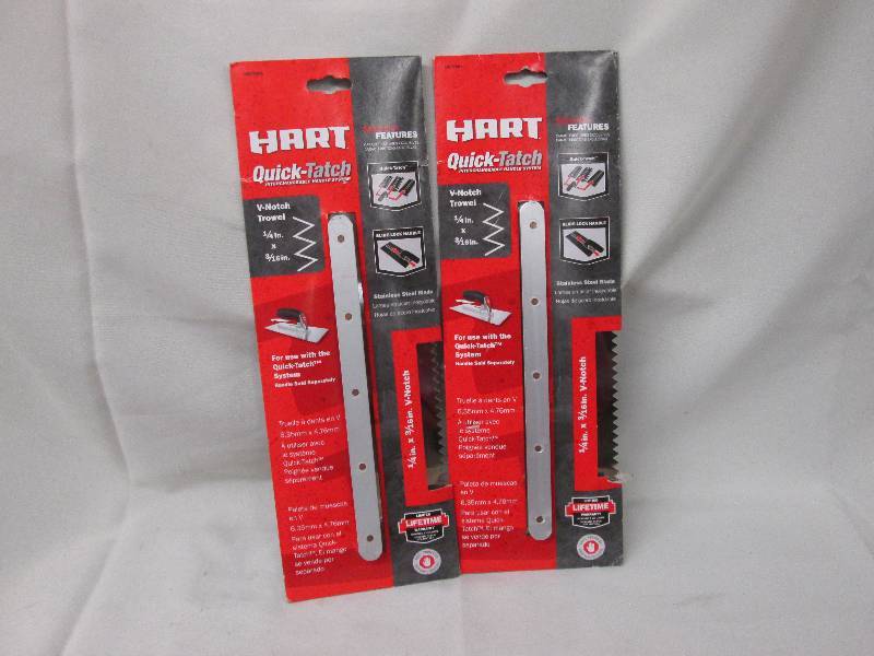 Hart Quick-Tatch V-notch trowel - l...