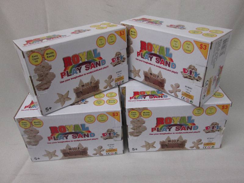 Lot of 6 Royal Play Sand - moldable...