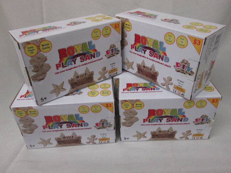 Lot of 6 Royal Play Sand - moldable...