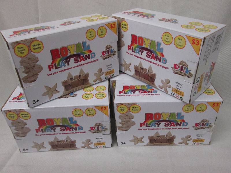 Lot of 6 Royal Play Sand - moldable...