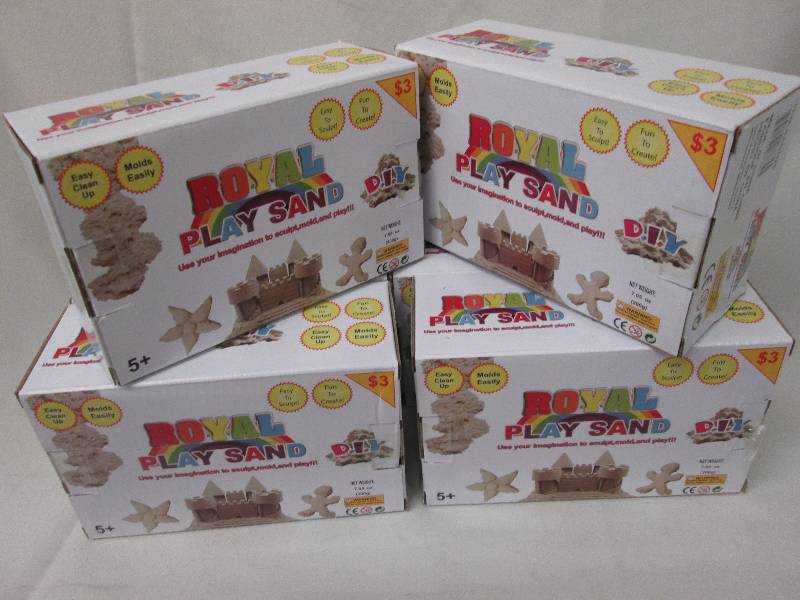 Lot of 6 Royal Play Sand - moldable...