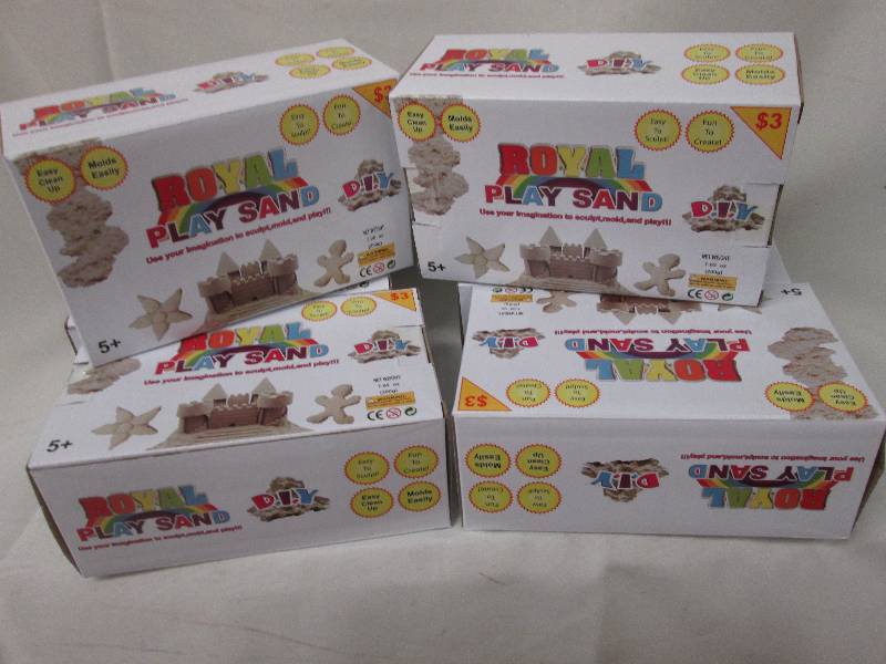 Lot of 6 Royal Play Sand - moldable...