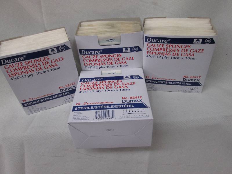 Lot of 4  Ducare Gauze 4x4 Spong...