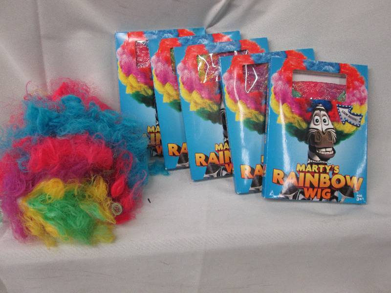 Lot of 5 Martys Rainbow Wigs...