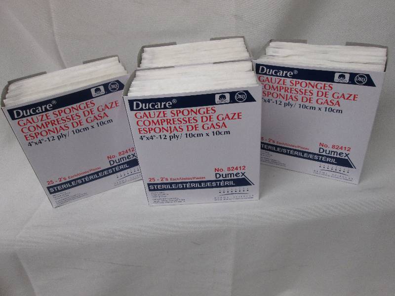 Lot of 4  Ducare Gauze 4x4 Spong...
