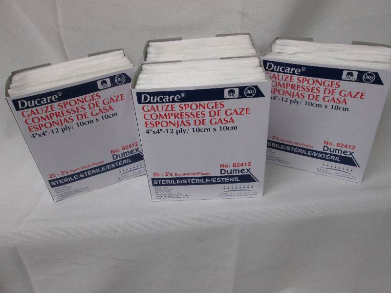 Lot of 4  Ducare Gauze 4x4 Spong...
